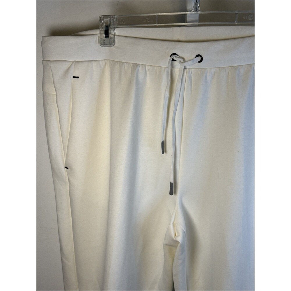 NEW LOT 2 Men's Athletic Works Jogger Sweatpants XXL White  Blue Trim 2 Pair - Picture 4 of 13